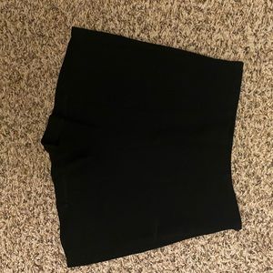 Black high waist shorts